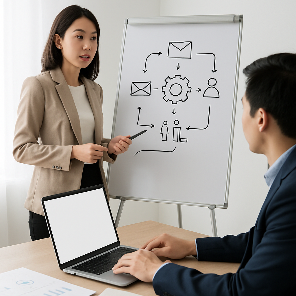 Hướng dẫn triển khai marketing automation từng bước cho agency — Marketing Automation cho Agency | COSMATE